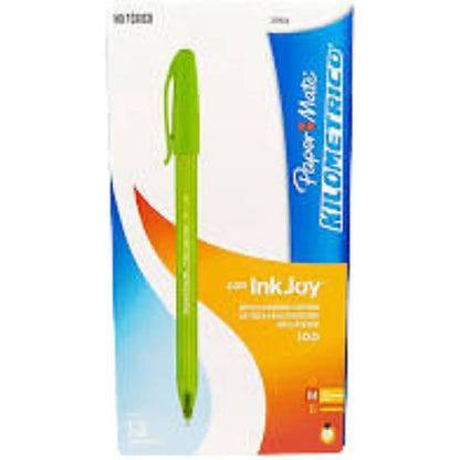Bolígrafo Kilométrico Paper Mate Verde Limón 12 piezas - Paper Mate - accesorios