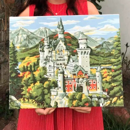 PINTA POR NUMERO 40X50 CASTILLO DE NEUSCHWANTEIN - marchante.shop
