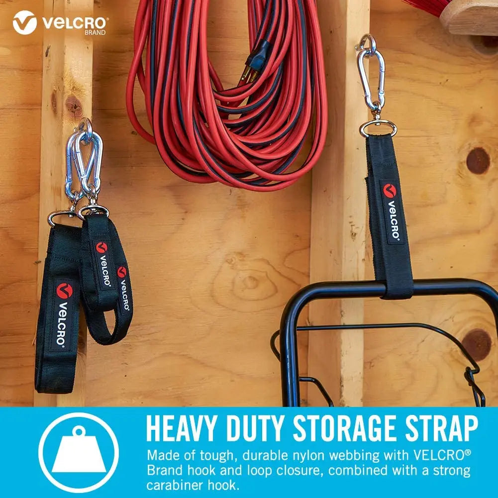 Correa Almacenamiento VELCRO® EASY-HANG™  Negra - Velcro - vista lateral