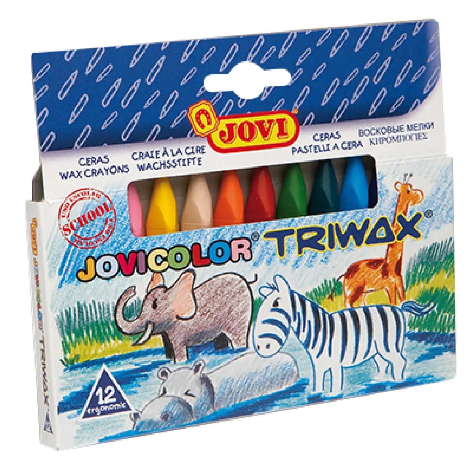 OUTLET - Caja con 12 crayolas triwax Jovi - Caja con 12 crayolas triwax - Crayola