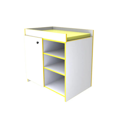 CAMBIADOR PARA BEBÉ Blanco_filo_amarillo - Diako