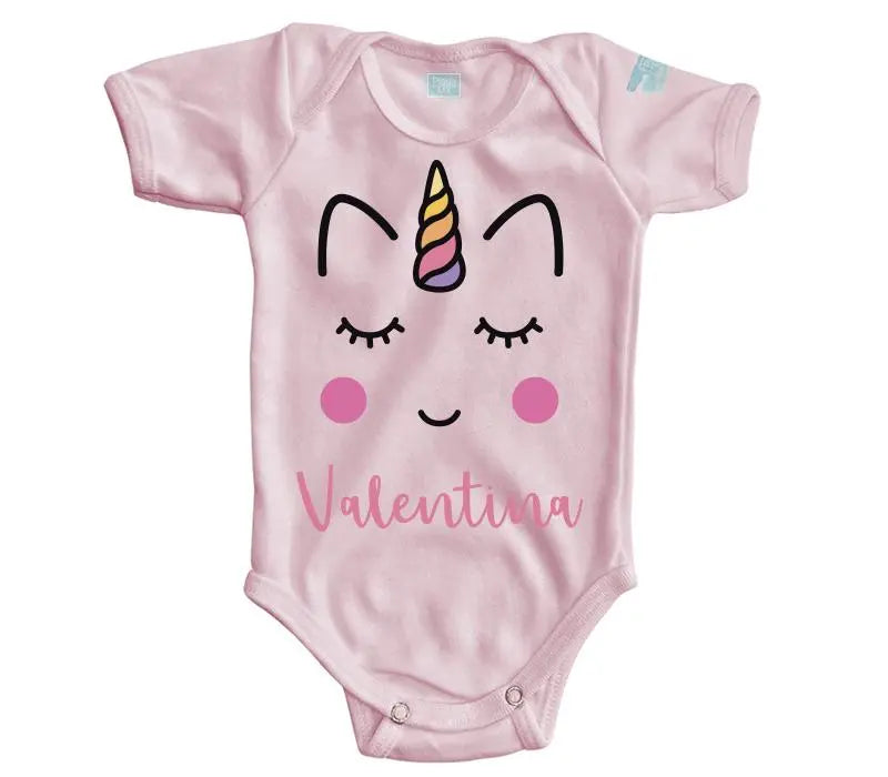 Body Bebé Cara Unicornio Niña - MarchanteMX