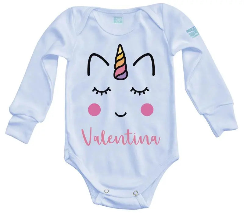 Body Bebé Cara Unicornio Niña - MarchanteMX