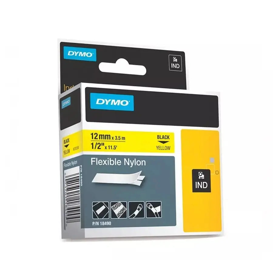Cinta Nylon Flexible Amarillo 12mm Dymo - Dymo - detalle