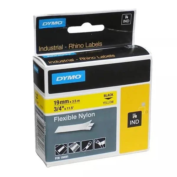 Cinta Nylon Flexible Amarillo 19mm Dymo - Dymo