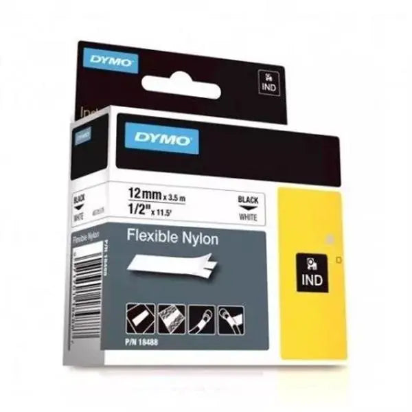 Cinta Nylon Flexible Blanca 12mm Dymo - Dymo - vista lateral