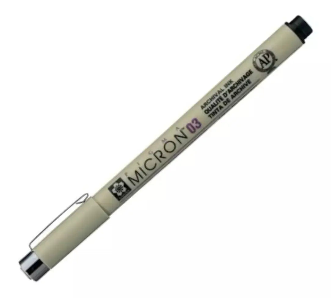 Estilógrafo Pigma Micron Sakura Tamaños Y Colores A Elegir 03 de 0.35 mm - Sakura - vista lateral