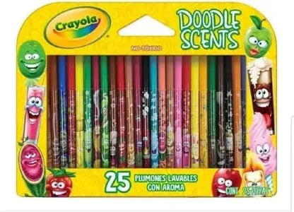 Plumones Lavables Con Aroma Crayola Doodle Scents 25 Piezas - Crayola - empaque