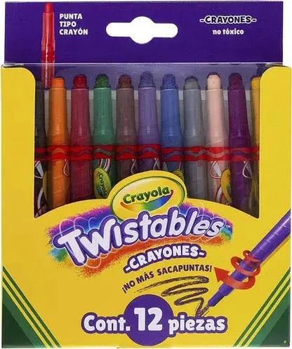 Crayones Twistables Mini Crayola Estuche Con 12 Piezas - Crayola - detalle