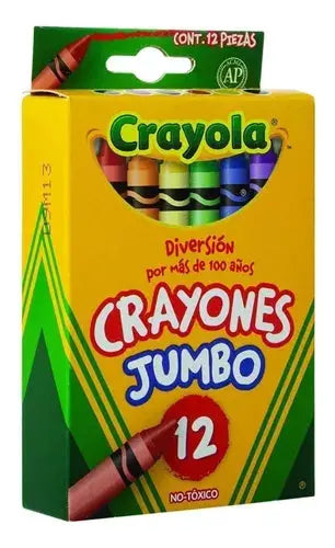 Crayones Crayola Jumbo Estuche Con 12 Colores Diferentes - Crayola - vista trasera