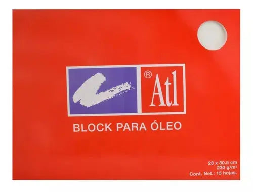Block Para Óleo Atl Rodin 23 X 30.5 Cms 230 Gramos 15 Hojas - Atl - detalle