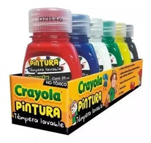 Pintura Témpera Lavable Crayola 6 Frascos De 25 Ml C/u - Crayola - detalle