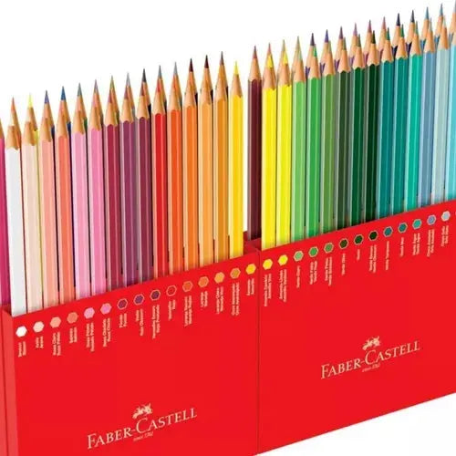 Lápices De Colores Faber Castell Profesional Hexagonal 60 Piezas - Faber Castell - contenido