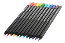 Faber-Castell Black Edition Colored Pencils Tin: 12 Count, Black Wood and Super Soft Core Lead Colored Pencils, Colored Pencils for Adult Coloring Books, Professional Colored Pencils for Beginners - Faber Castell - detalle