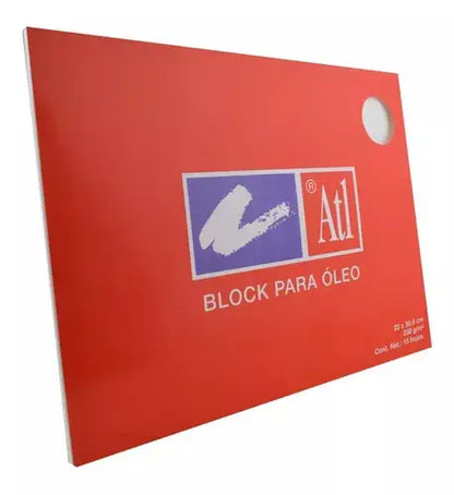 Block Para Óleo Atl Rodin 23 X 30.5 Cms 230 Gramos 15 Hojas - Atl - vista trasera