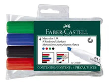 Marcador Para Pizarrón Faber Castell Winner 154 Con 4 Piezas - Faber Castell