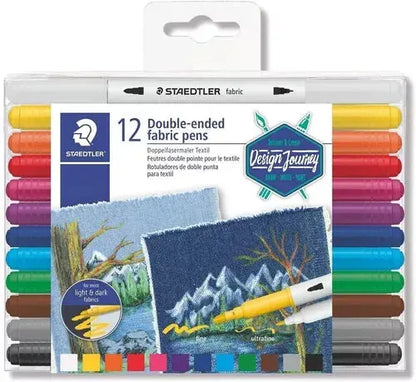 Marcador Plumón Textil Para Tela Doble Punta Staedtler 12 Pz - Staedtler - detalle