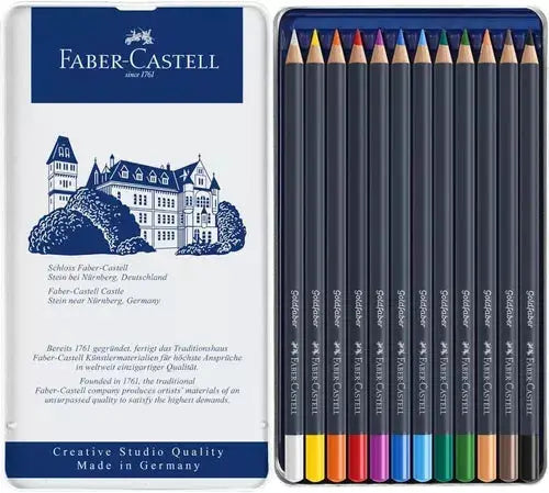 Lápices De Colores Faber Castell Profesional Goldfaber 12 Pz - AKSI - uso