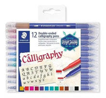 Marcador Plumón Caligrafía De Doble Punta Staedtler 12 Pieza - Staedtler - vista lateral