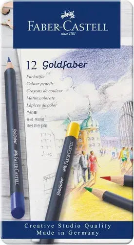 Lápices De Colores Faber Castell Profesional Goldfaber 12 Pz - AKSI - uso