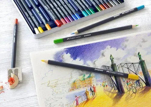 Lápices De Colores Faber Castell Profesional Goldfaber 12 Pz - AKSI - uso