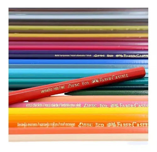 Faber Castell 72 Colored Pencils with a varied palette ranging from basic and primary tones to secondary colors and more subtle shades - Faber Castell - uso