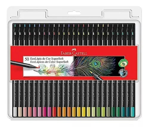 Lápices de Colores Faber Castell Super Soft 50 Pz - Faber Castell - contenido