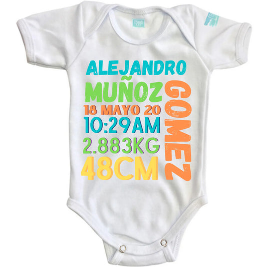 Body Bebé Recién Nacido NIÑO MOD 02 Manga Larga / Rosa / 3m - Coveme