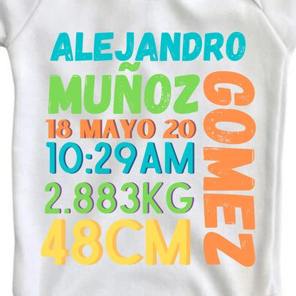 Body Bebé Recién Nacido NIÑO MOD 02 Manga Larga / Rosa / 3m - Coveme - vista lateral