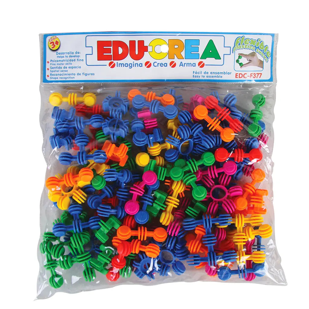 Juego Ensamble Didáctico Figuras Plástico Flexible Diako EstriFormas - Diako - detalle