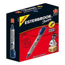 Marcador permanente Esterbrook con 12 piezas Azul - esterbrook - vista lateral