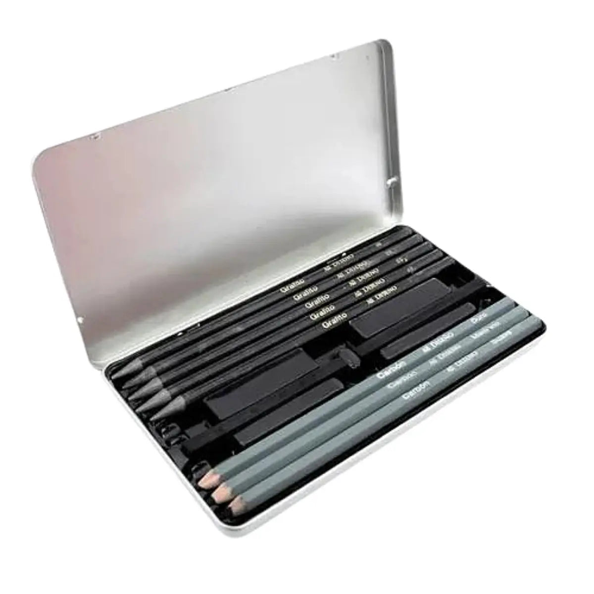 Estuche P/Dibujo Atl 10Pz.Surt;5 Lap.Graf. 3 Lap.Carb.2Barr.Carb. Estuche - Atl