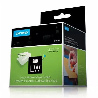 Rollo De Etiquetas Blancas Para Direcciones 36 x 89mm - dymo - empaque