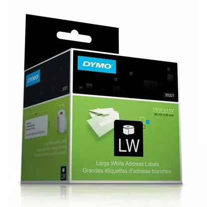 Rollo De Etiquetas Blancas Para Direcciones 36 x 89mm - dymo - vista lateral