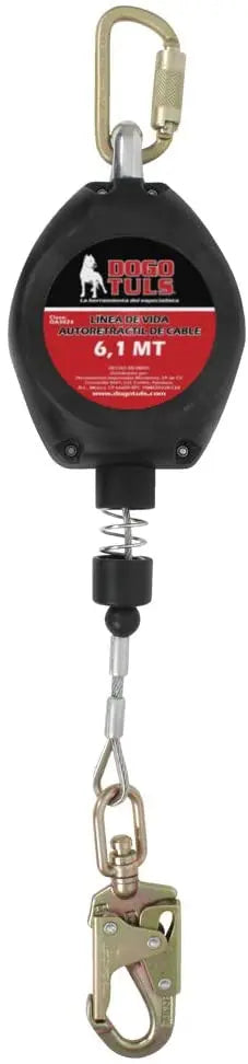 LINEA DE VIDA AUTORETRACTIL CABLE (6.1m) DOGOTULS OA3024 - Dogotuls