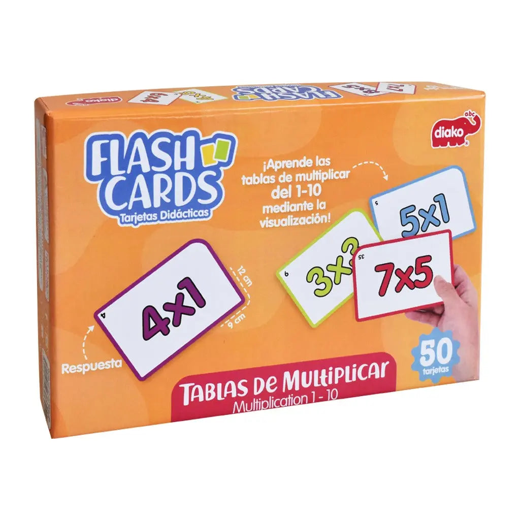 FLASH CARDS TABLAS DE MULTIPLICAR - Diako - vista lateral
