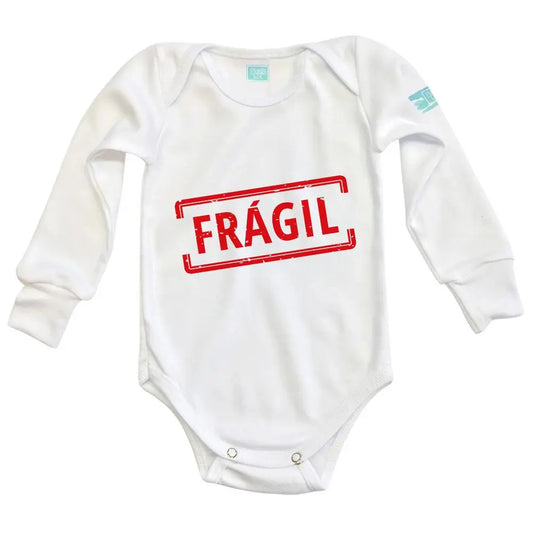 Body Bebé Frágil Manga Larga / Blanco / 24m - Coveme