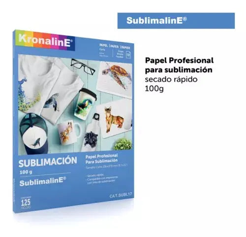 Papel Para Sublimación Sublimar Carta Kronaline 125 Hojas - Kronaline - empaque