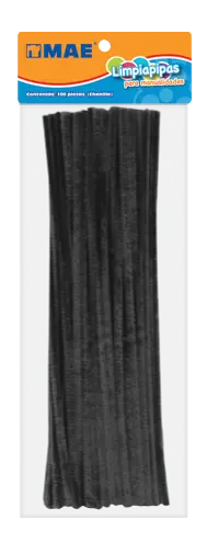 Limpiapipas Mae con 100 piezas Negro - Mae