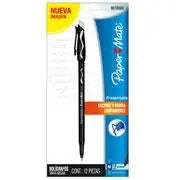 Bolígrafo Paper Mate Eraser Mate Tinta Negra 12 piezas - Papermate - contenido