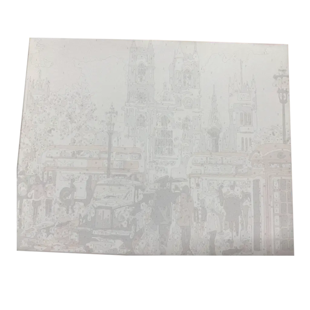 PINTA POR NÚMERO 40X50 VIVIENDO EN LONDRES - Diako Nuevos - vista lateral