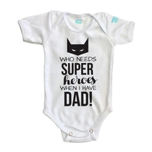 Pañalero Super Heroes Inglés Día del Padre Manga Corta / 0 - Coveme