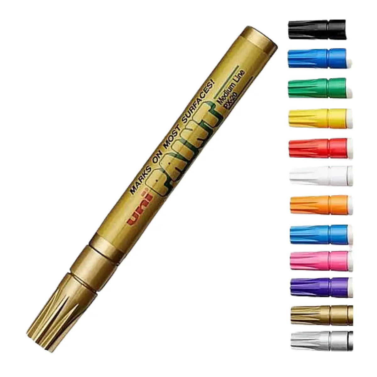 Marcador Permanente Uni Paint Elegir Color Dorado - unipaint
