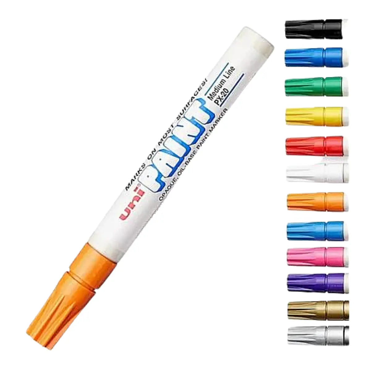 Marcador Permanente Uni Paint Elegir Color Naranja - unipaint