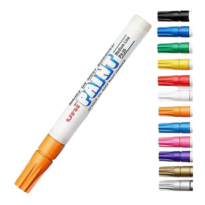 Marcador Permanente Uni Paint Elegir Color Naranja - unipaint