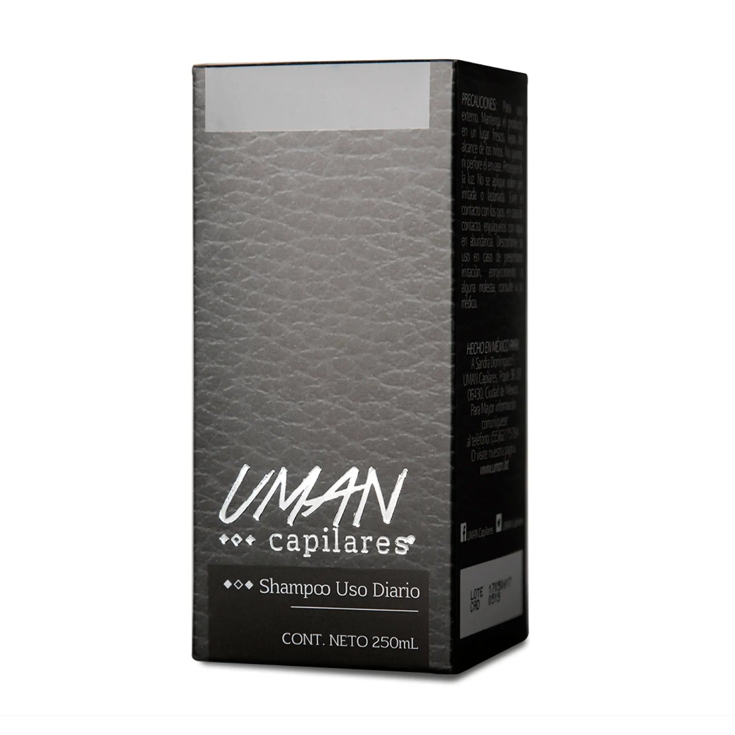 Shampoo de Uso Diario Capilar para Hombre de 250ml - Sanhome - vista trasera