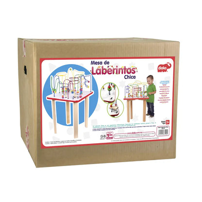 DIAKO ABC - Mesa DE ALAMBRES Chica | Juguetes para niños - Juegos de Madera | Juegos didacticos - Piezas de Madera | Motricidad Fina y asociación de Figuras | Ideal para Regalo - Dia del niño - Diako