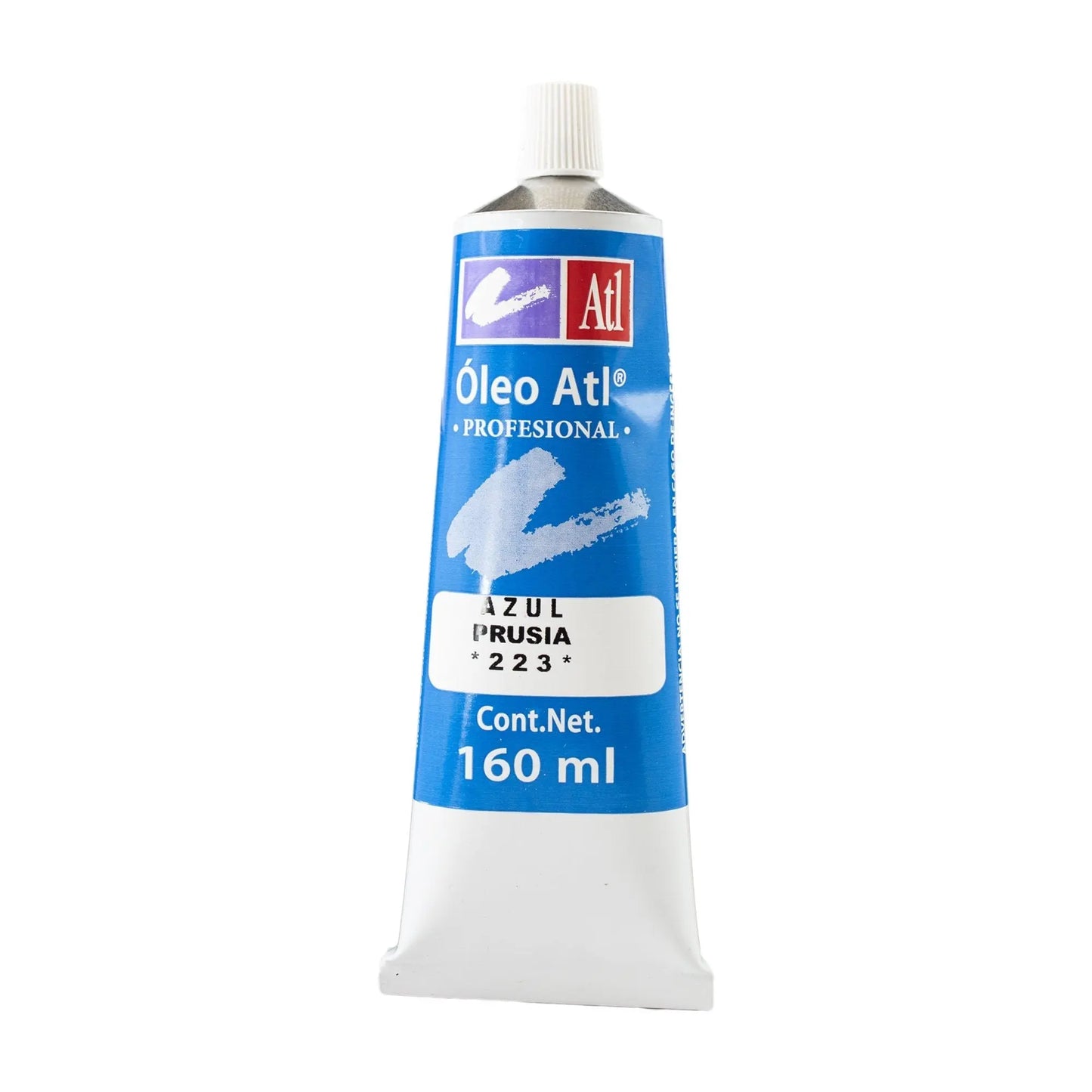 Óleo, Atl, T-40, 160ml, Azul Prusia No 223 - Atl - empaque