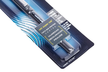 Bolígrafo uni Ball Deluxe ub-155 de 0.5 mm Azul - Uni ball - empaque