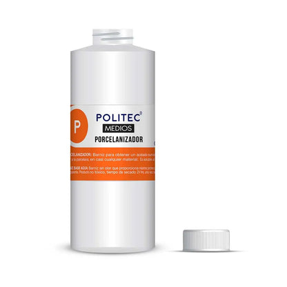 Porcelanizador 115ml Politec Barniz Agua Acabado Brillante - Politec - empaque